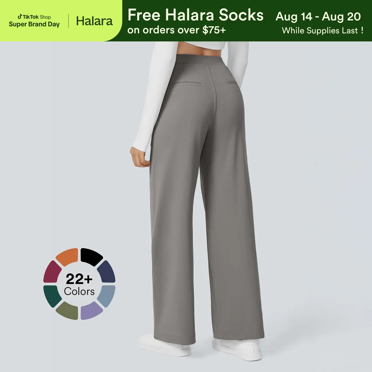 Halara Flex DayStretch High Waisted Pocket Straight Leg Work Pants #SwimWeek