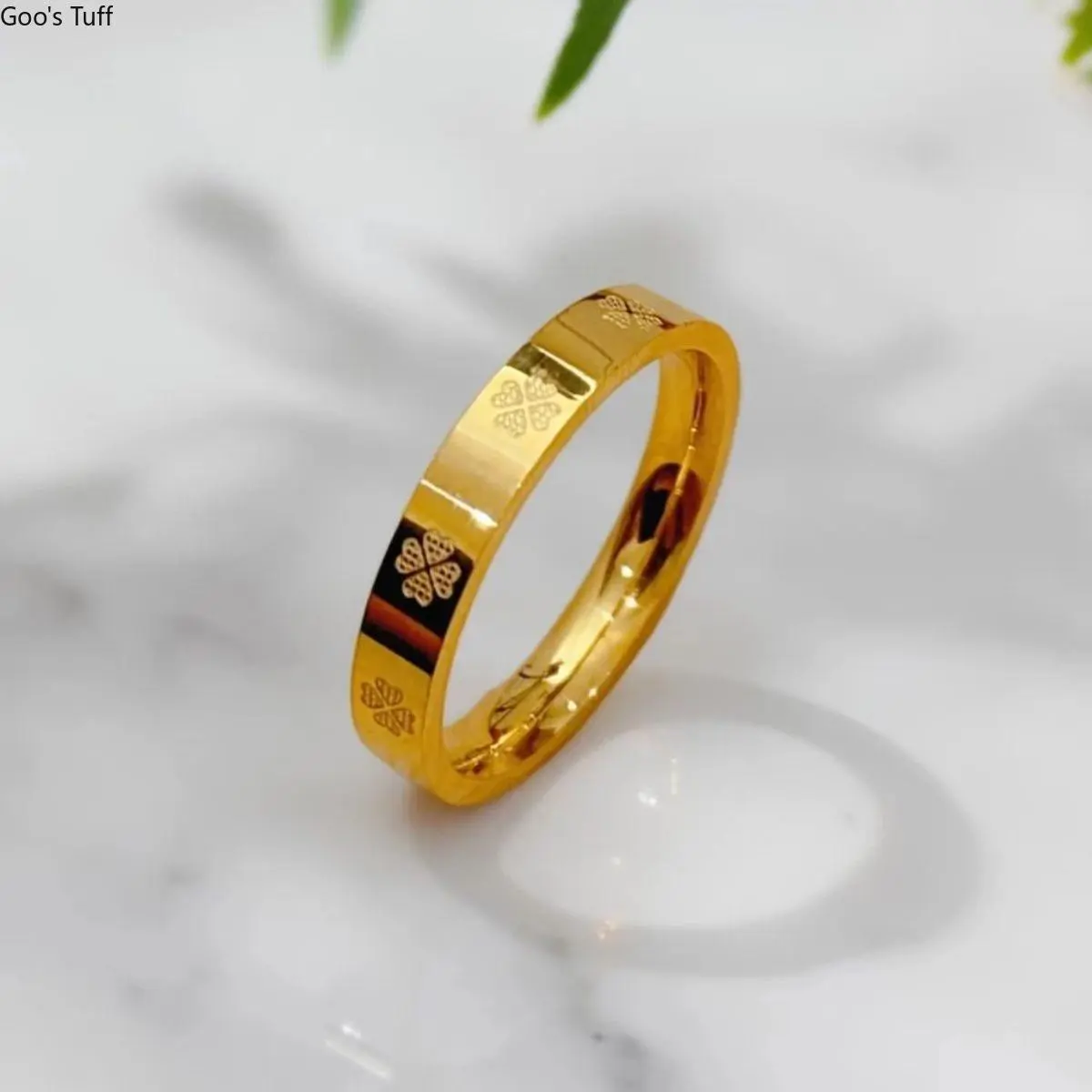 Korean Style Minimalist Floral Flower Ring Unique Light Luxury Elegant Women Daily Decorative Finger Ring
