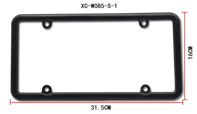 Modified US Standard Transparent License Plate Frame Plastic Metal Universal Car Brand Frame