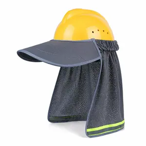 Construction Site Safety Curtain Outdoor Building Construction Sun Protection Cap Safety Hat Brim For Construction Site Use