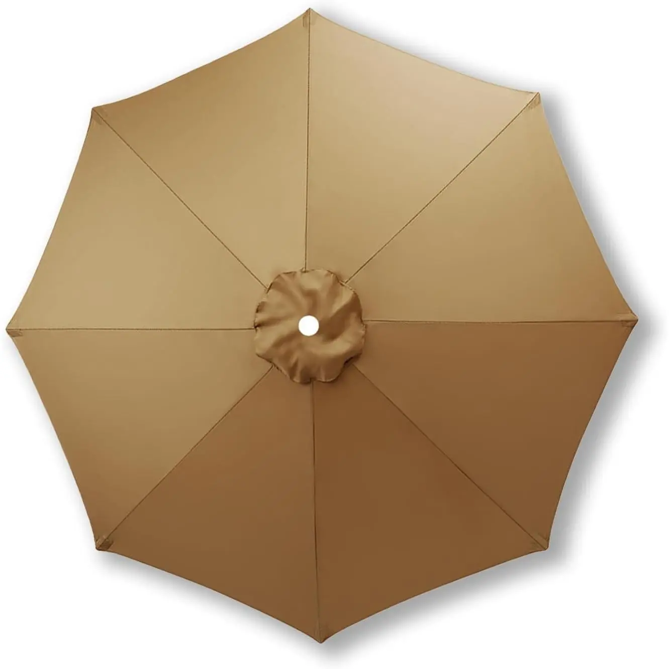Multi-Size Patio Umbrella Replacement Canopy - 10ft/9ft/7.5ft for 6 or 8 Ribs, Outdoor Market Table Umbrella Top Cover for Backyard Pool, Garden