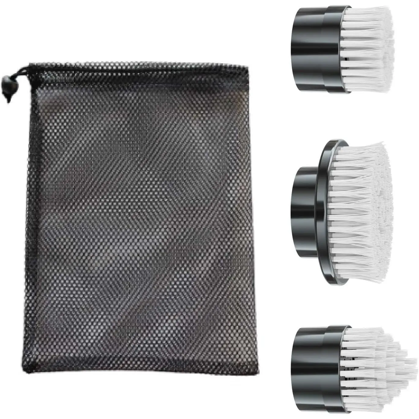 3 Pcs Cordless Electric Spin Scrubber Replacement Brush Heads Set Pack, Multi-Purpose Cleaning Tools for Bathroom Tile, Sink, Floor Cleaning