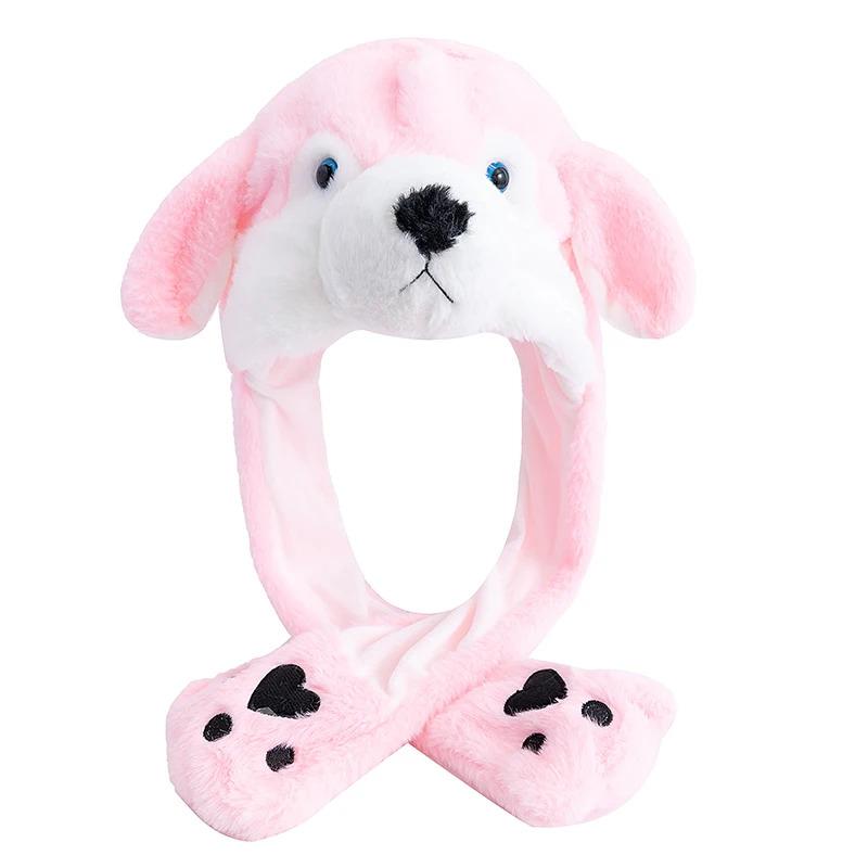 New Style Unisex Funny Ear Hat Animal Elephant Couple Cute Ear Moving Up Cap Men Women Rabbits Ears Plush Winter Lovely Hat ﻿