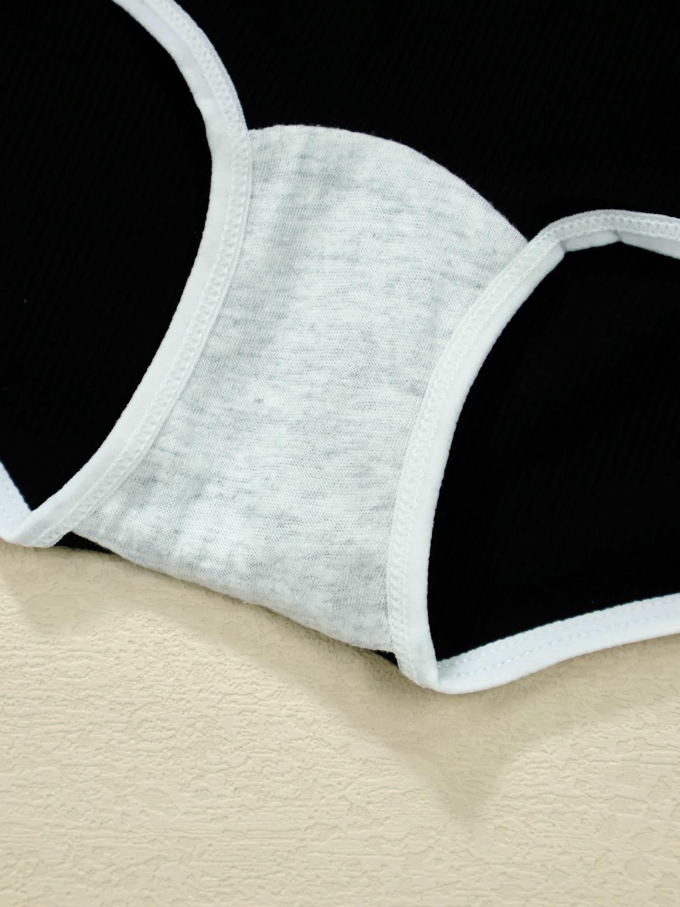 Women's Solid Wireless Bra & High Waist Panty Set, Basic Breathable Comfortable Lingerie Set for Daily Wear, Underwear Set for All Seasons, Women's Underwear Set, Casual Soft Panties