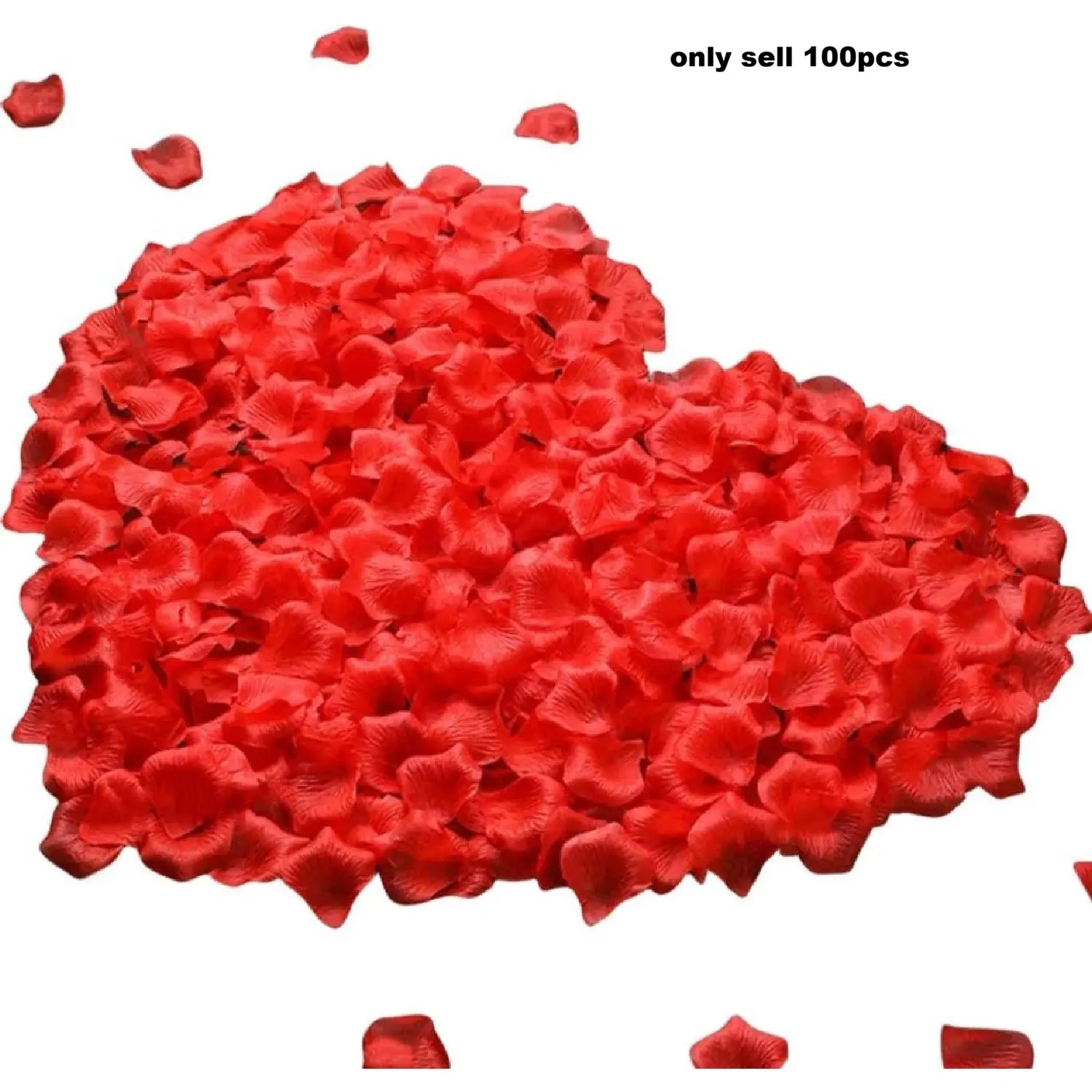 100pcs Artificial Rose Petals Blue, Wedding Valentine Gift Decorations, Party Home Autumn Decoration Supplies, Artificial Flower Decor, Faux Flower Decorations