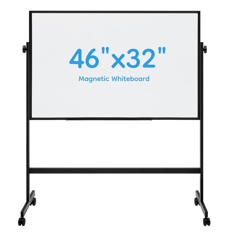 Rolling White Board on Wheels 48" x 32" Large Dry Erase Board with Stand for Home Office School Easy Install Strong Durable Double Sided Height Adjustable Flexible Mobile Use Wheels for Home Office Classroom Rolling White Board on Wheels 48" x 32" Large Dry Erase Board with Stand for Home Office School Easy Install Strong Durable Double Sided Height Adjustable Flexible Mobile Use Wheels for Home Office Classroom