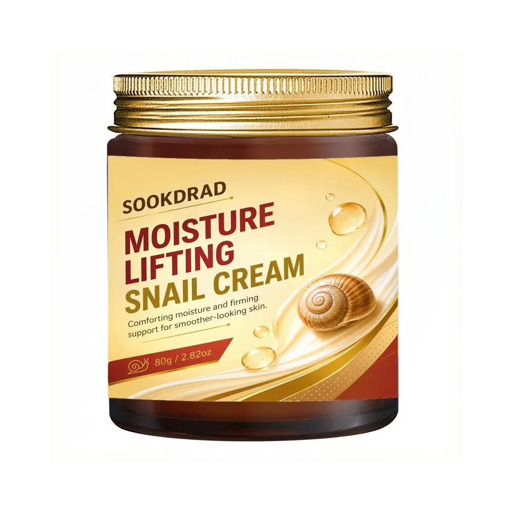 MOISTURE LIFTING SNAIL CREAM, snail extract, moisturizing, firming, smooth skin, facial care, all skin types, 80g