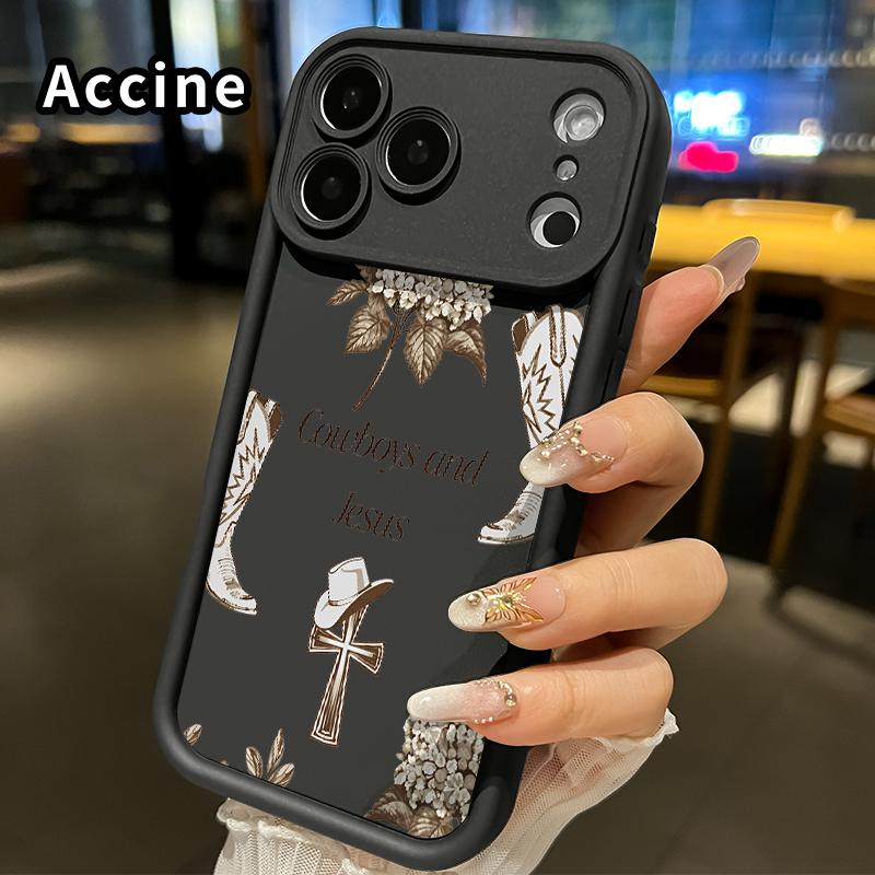 Cowboy Faith Blooms Phone Case for iphone 17 Pro Max 16 Plus 15 14 13 12 11 XR Air E Matte TPU Drop-Proof Rugged Durable Soft Bumper Cover Gift for Boy