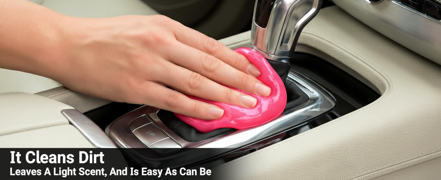 2Pack Cleaning Gel Car Putty Car Clean Putty Gel Auto Tools Car Interior Cleaner Car Cleaner Car Cleaning Slime Car Assecories Keyboard Cleaner Rose (320g/11.2oz) : Automotive