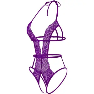 Goddess SelectionAvidlove Women Deep V Halter Lingerie Teddy Lace Bodysuit One Piece Babydoll Sexy Outfit