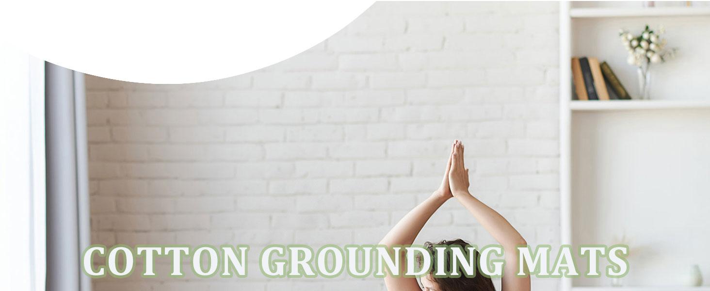 Grounding Mat Cotton Bed Pad Silver Fiber Quilted Grounded Play Mat 34.2x50 in Earth Connected Cloud Bedding with Cord