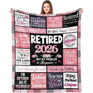 Retirement Gifts for Women, RetirementGifts Blanket, Retirement Gift for Woman, Retirement Blanket for Women 2026, Retired Gifts forWomen, Goodbye Farewell Gifts for Coworkers