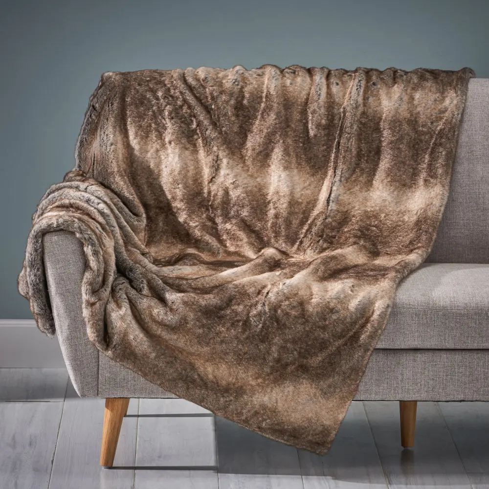 THROW - 50'' x 60''Faux Fur Composition: Solution Dyed Acrylic
