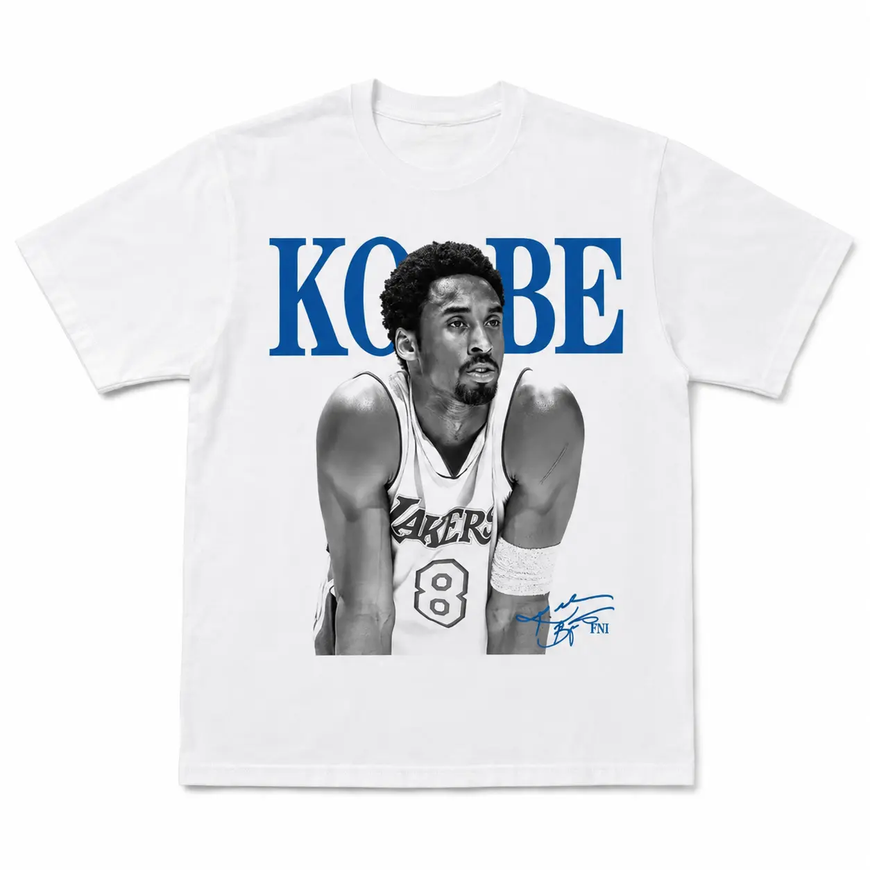 Kobe Bryant Black Mamba No. 8 Portrait Graphic Tee for Men Women