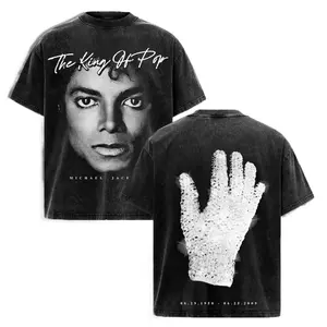 [Sale Up To 50%]Michael Jackson King of Pop Vintage Wash Graphic Tee, michaeljackson, kingofpop, m retrostyle, oversizedtee, popculture, oot fashiontiktok