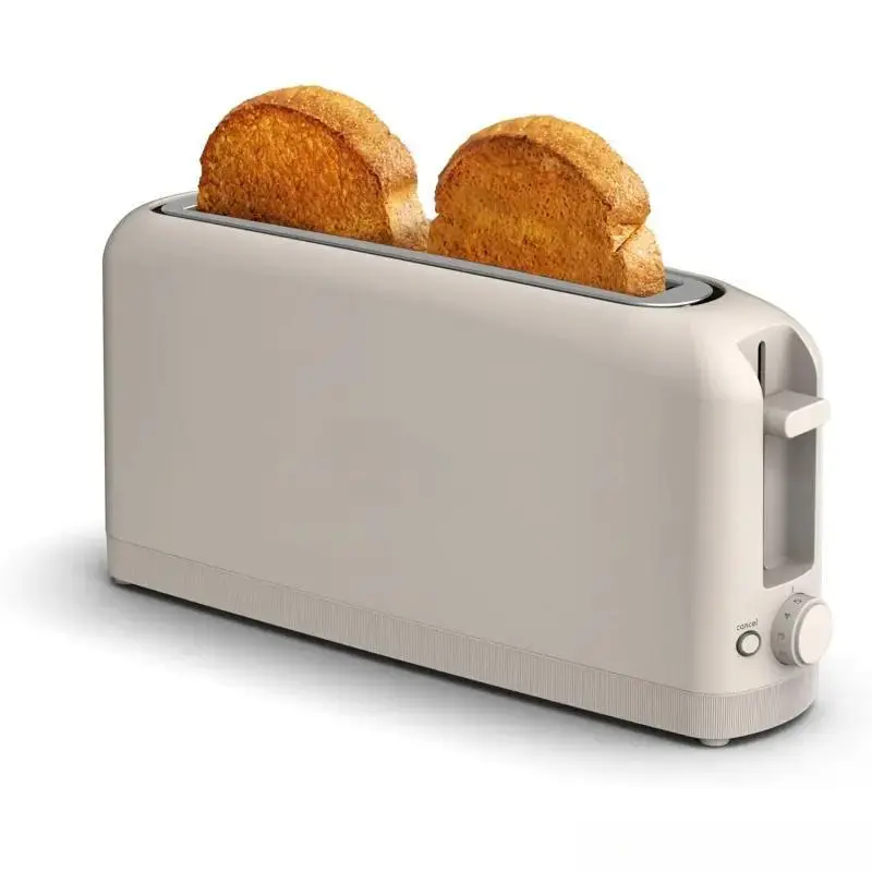 2 Slice Slim Toaster, Fits-anywhere ™   Kitchenware, 6 Setting Shade Control with Reheat & Cancel Buttons, Fits sourdough, 10" Long Slot, Anti Jam & Auto Shutoff, 900 Watt, OatmilkHome eyeryone