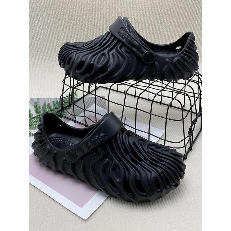 (New)Women's Textured Design Clogs, Casual Comfortable Breathable Clogs for Beach, Fashionable Shoes for Indoor & Outdoor Wear(Gift)11