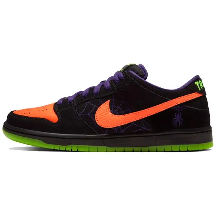 Nike Dunk SB Pro Night of Mischief Halloween Low-Top Leather Sneakers Unisex Verifiable, with credentials and supporting global authentication