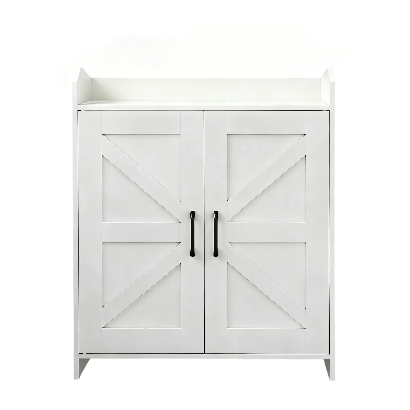 Minimalist Farmhouse Wood Frame Shoe Cabinet with Doors - Adjustable Shelves, Easy Installation, Large-Capacity Shoe Storage Home Organizer, Racks, Large Cap