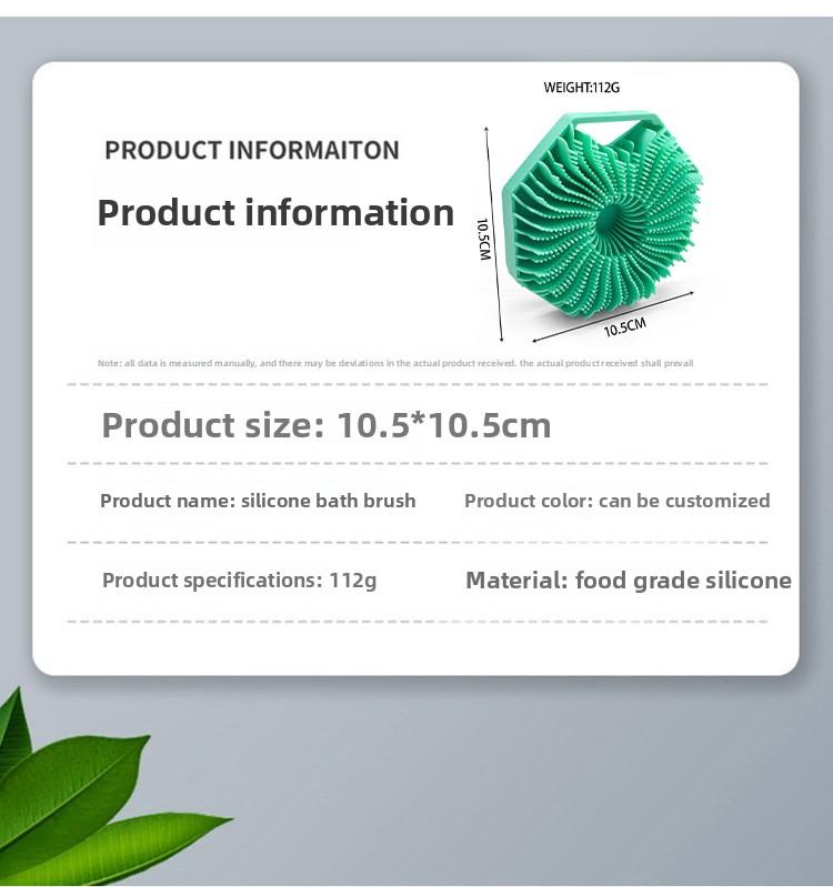 TikTok Best Selling Silicone Bath Scrubber Hanging Handheld Skin Friendly Deep Cleaning for Body Face Washing Exfoliating Shower Brush