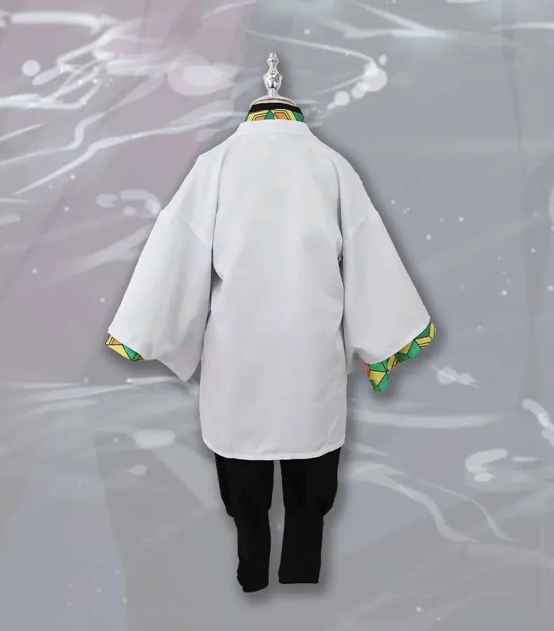 Demon Slayer Sabito Anime Cosplay Costume Kimetsu No Yaiba Sabito for Men Women wigs Halloween Party Role Play Props # 1 # W.