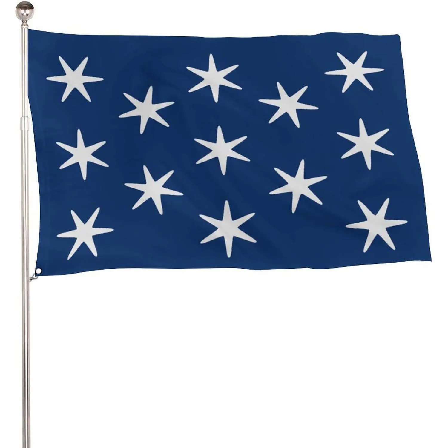 Washington's Headquarters Flag Banner, 115D Polyester, 5x3 Ft, Lightweight, with 2 Metal Eyelets, Banners