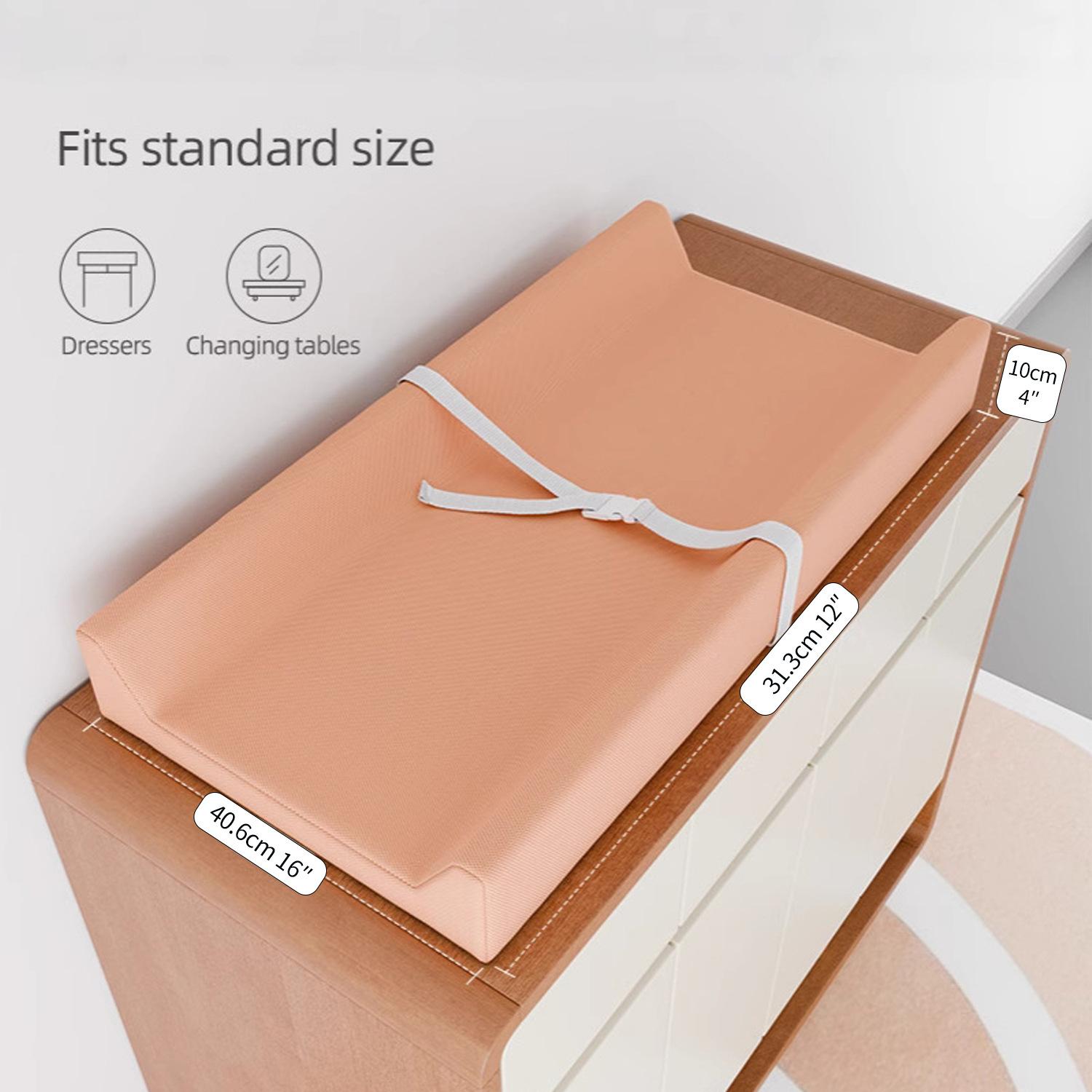 Multifunctional baby changing table, equipped with a soft foam pad |     Waterproof PU leather care and bathing table