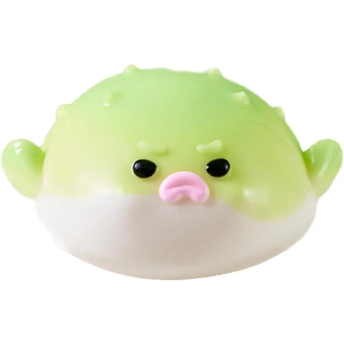 Cute Animals Taba Squishy Toys for Kids & Adults – Kawaii Stress Relief Fidget Sensory Toys, Soft Silicone Squeeze Gifts for Children, Teens, and Adults (Green Pufferfish)