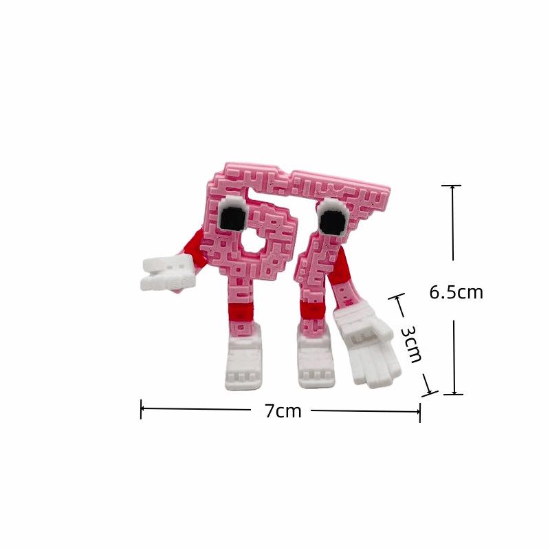 2pcs New 3D Printed 67 Brainrot Figure Miniature Car Desktop Home Decor Accessories Kids Toys Great Gift Living Room Decoration