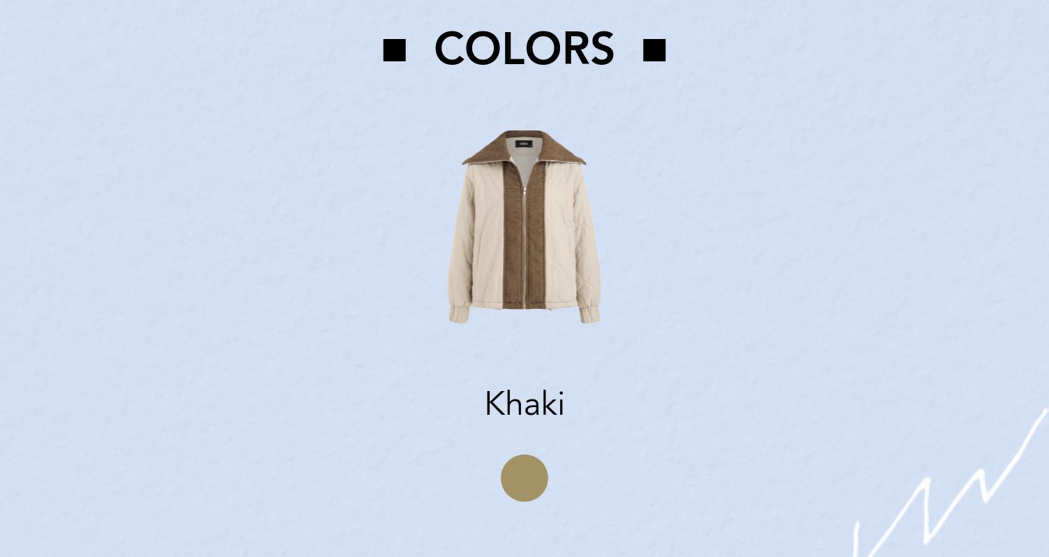 Cider [size 4-10] Corduroy Collar Pocket Zipper Quilted Puffer Jacket