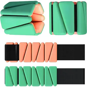 Wrist and Ankle Weights for Women - Set of 2 (1lb Each) Wearable Ankle & Wrist Weights - Leg & Arm Bands, Silicone Weighted Bracelets for Workout, Walking, Running, Yoga, Pilates