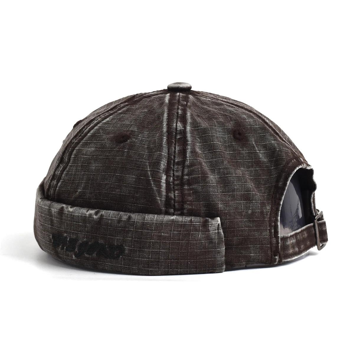 Four Seasons Cotton Solid Docker Cap Brimless Hat Beanie Hats Landlord Sailor Cap Men and Women