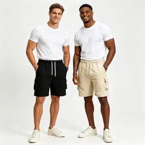 1/2 Pack Men's Drawstring Lounge Shorts, Relaxed-Fit Casual Bottoms with Clean Styling for Everyday Wear and Easy Top Pairing