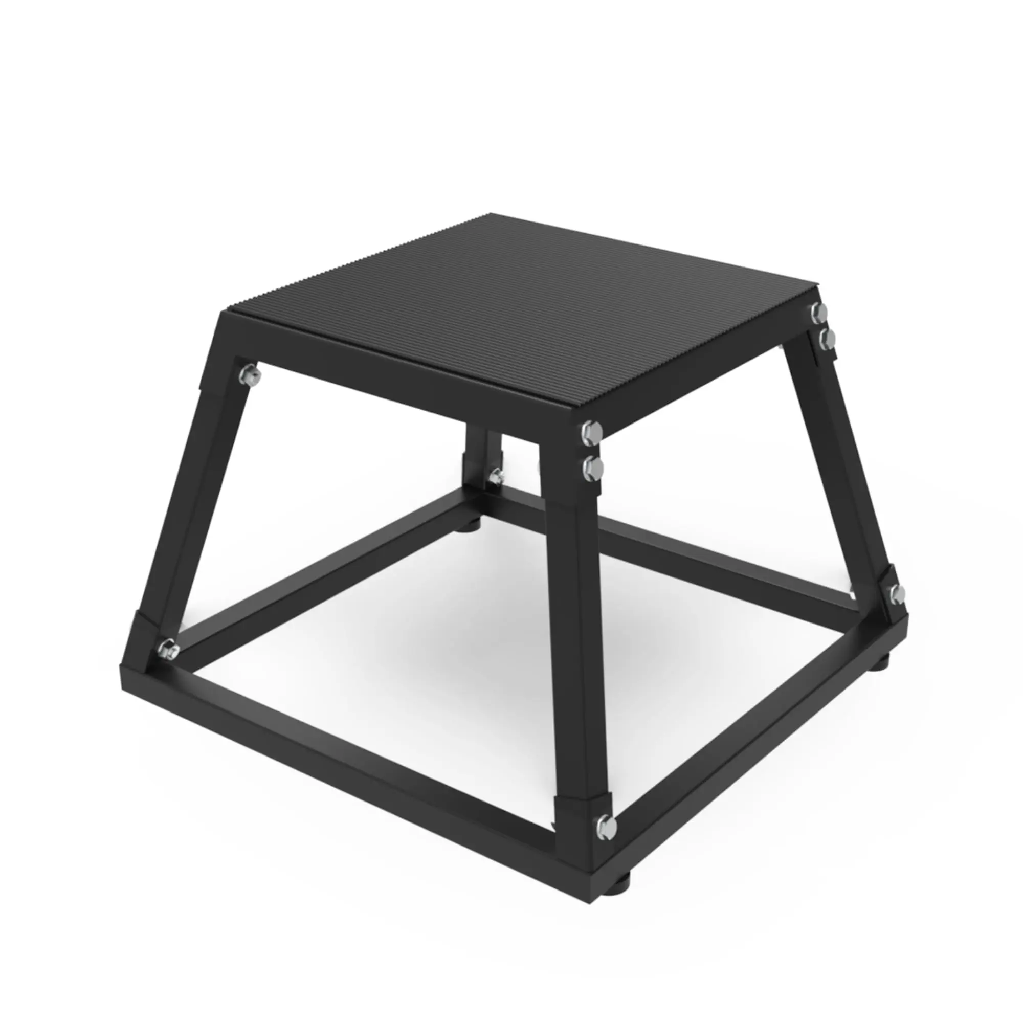 Steel Plyo Box for Exercise, Plyometric Jumping Box Metal Exercise Step Up Box with Anti-Slip Surface for Home Gym Training,Single and Set