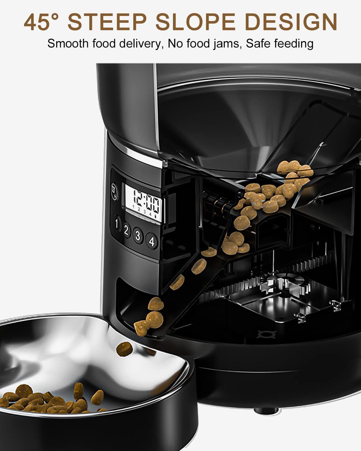 Automatic Cat Feeder 4L Food Dispenser with Graffiti APP Remote WIFI Smart Pet Feeding Supplies for Cats and Dogs