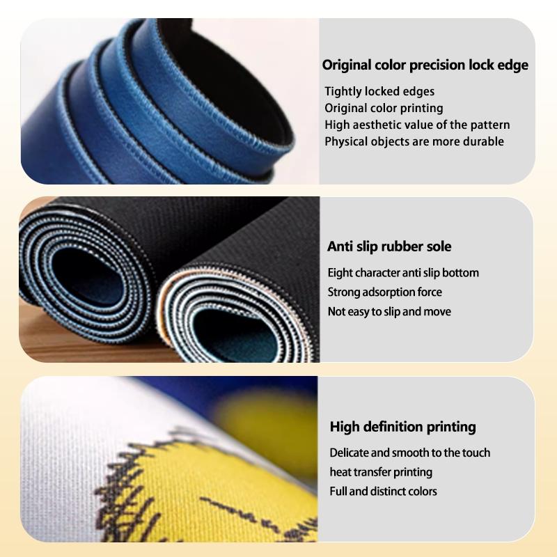 Colorful Geometric Pattern Extended Mouse Pad, Rectangle Gaming Mouse Mat, Office Keyboard Pad, Mouse Pad For Home & Office, Desk Accessory