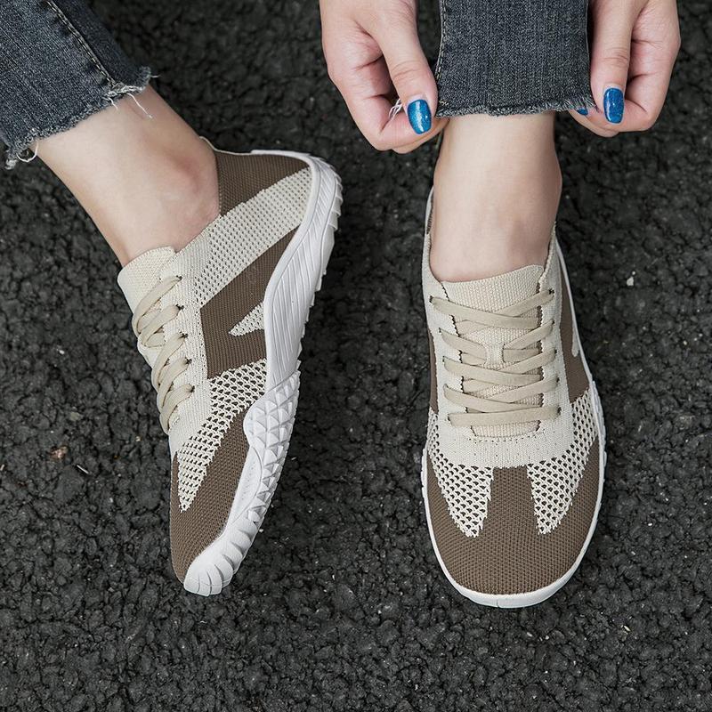 Barefoot Shoes Women Non-Slip Sole Minimalist House Sneakers Zero Drop Walking Tennis Lightweight Breathable Daily Wear Arch Support Shoes