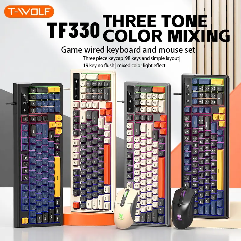 60% Compact 61-Key Wired Mechanical Keyboard, Hot-Swappable Segmented Axes, Type-C Wired Connection, Ideal for Typing and Gaming