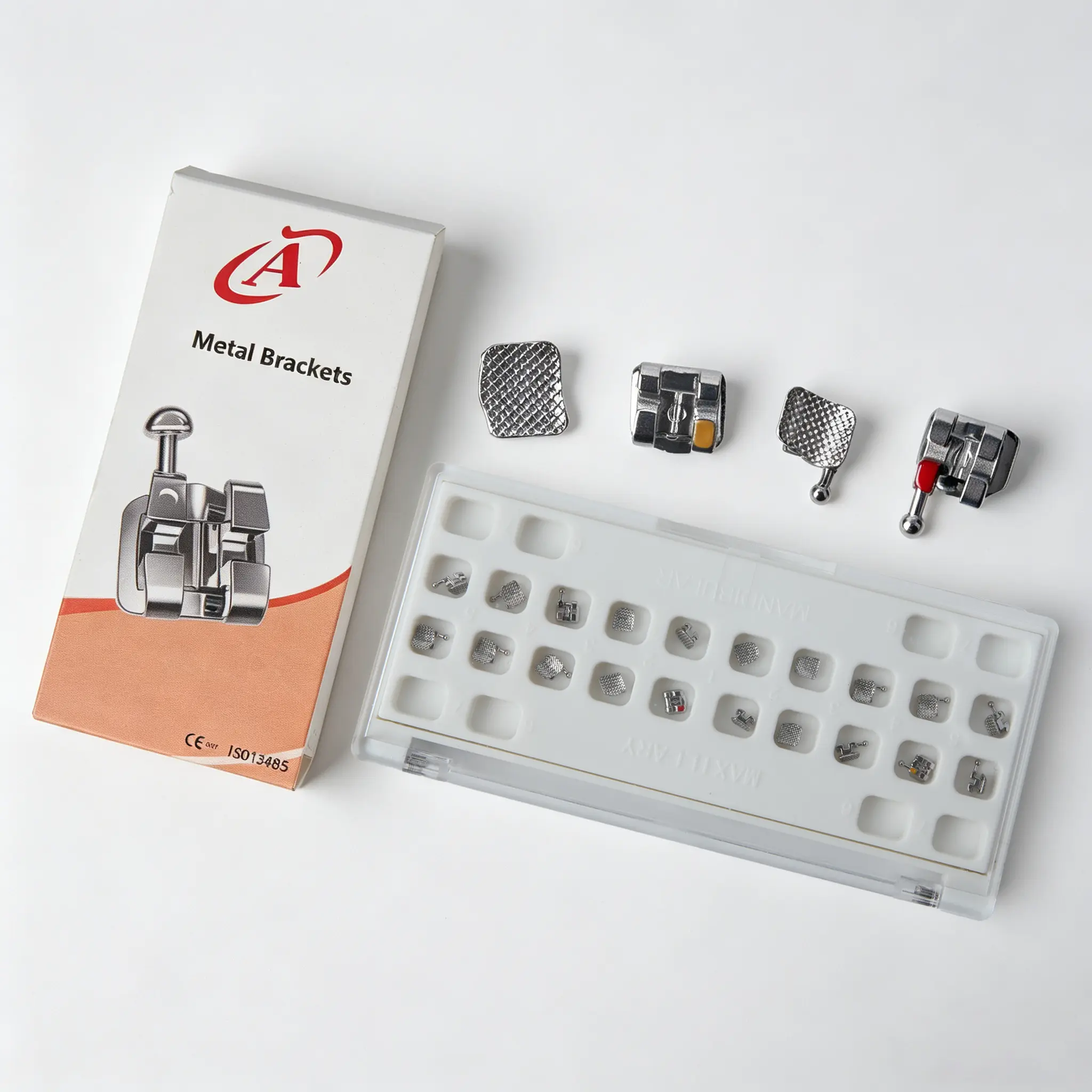 Mini ROTH Orthodontic Brackets Monoblock 0.022" W/H 3 4 5 Stainless Steel Lower Friction Ultra Smooth 20pcs Pack USA Made - Oral