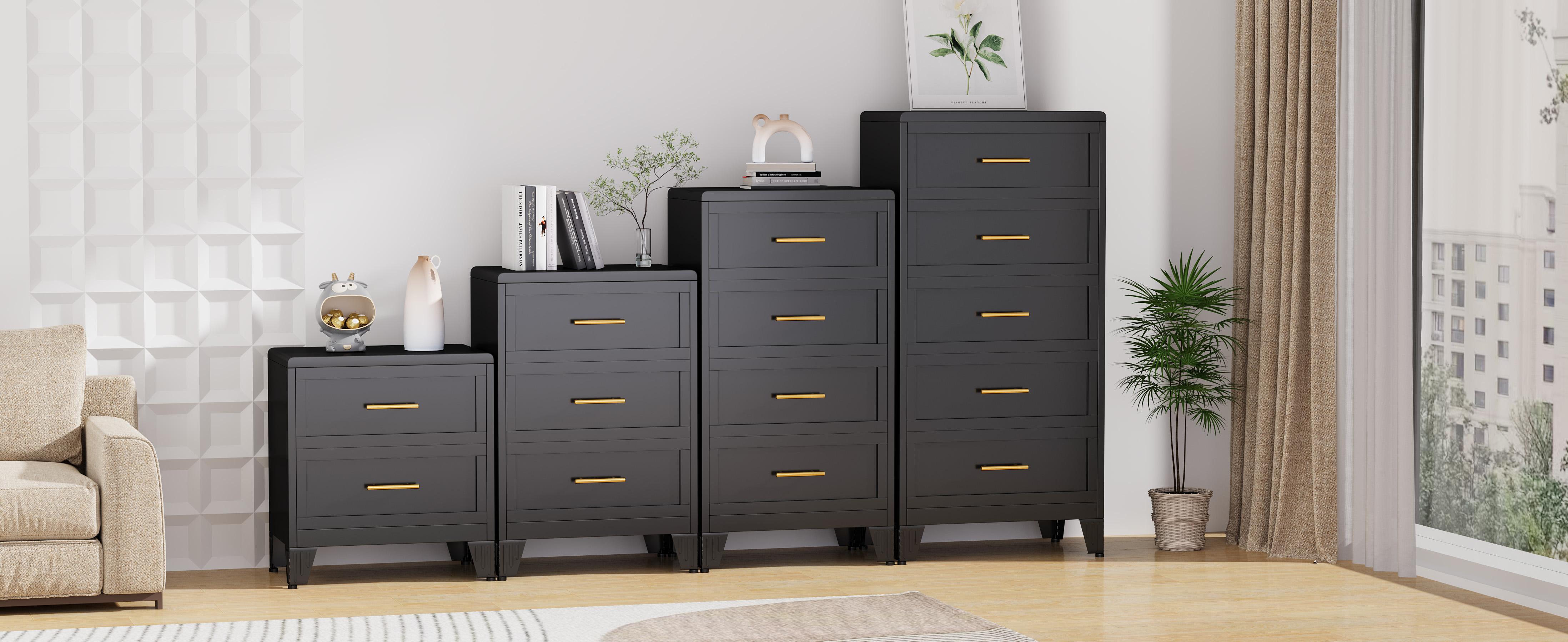 Metal Dresser Tall Narrow Dresser for Bedroom Chest, 53.46" H Drawer Chest, Closet Dressers & Chests of Drawers for Living Room, Hallway (5 Drawers White 24inch Wide)