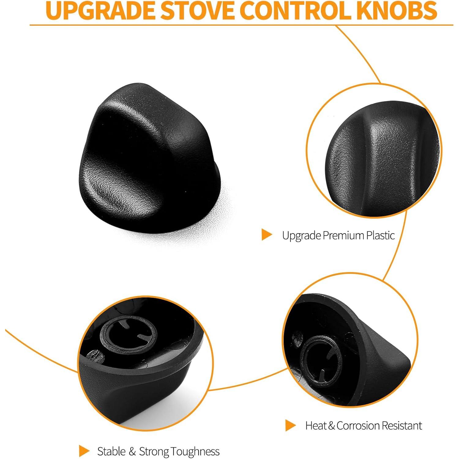 2 count Upgraded S99360232 Range Hood Knob Replacement for Broan Range  S600348 Black Fan and Light Knobs Broan Range Hood  Plastic Control Knobs Nutone Range Vent Hood Knobs