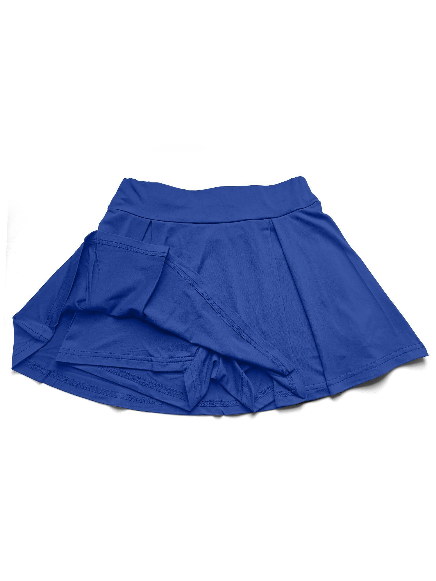 Vintage American Tennis Style Pleated Mini Skirt Plus Size Loose High Waist Design AntiExposure Sports Casual Office Midi Skirt
