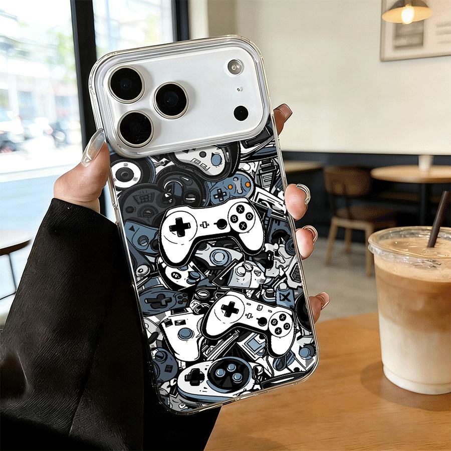 Gaming Controller Pattern Magnetic MagSafe Snap Case for iPhone 17/16 Pro Max 15 Pro 14 13 12 Mini 11 XR XS Plus SE Shockproof Slim Protective Cover