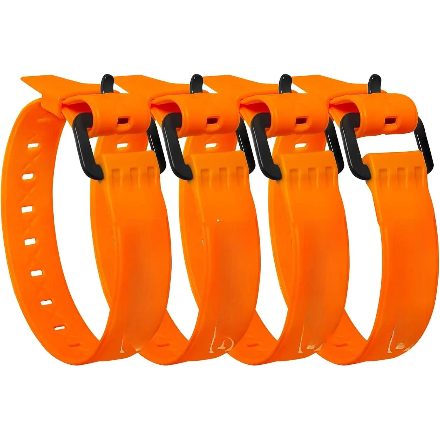 2 Pack 14" Rubber Tie Down Straps,Quick Lashing Straps with Buckles