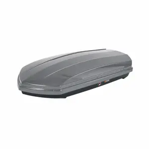 19.4 Cubic Foot Rooftop Cargo Box, Dual-Side Opening, 220 lb Capacity, Gray ABS Hard Shell, Fits Cars and SUVs
