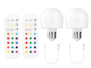 Wireless Rechargeable Wall Sconce Set of Two, 15Colors Battery Operated Wall Lights, 2 Milky Glass Wall Lamps with Remote and Dimmable Bulbs, Indoor Sconces Wall Decor for Bedroom Living Room