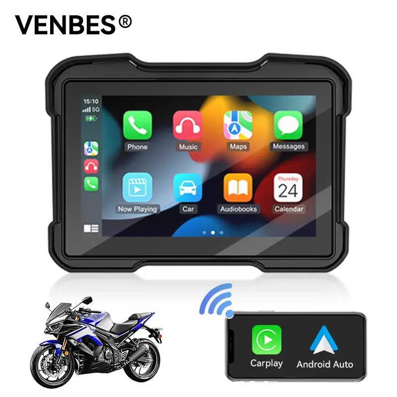 5-Inch Motorcycle Pnd Navigation Player, Quick-Release Bluetooth-compatible Touchscreen Multimedia Host, Model Mt-5005kc, USB Interface MT-5005KC, GPS Touch Screen