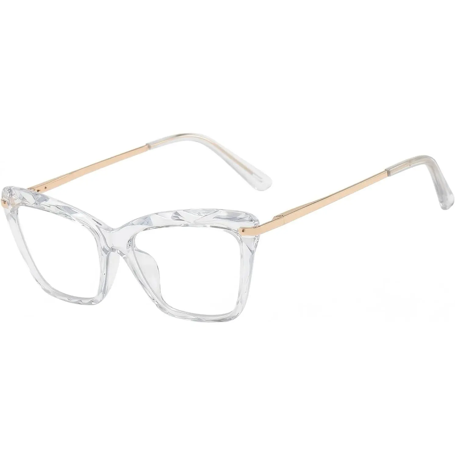 Eye Blue Light Glasses for Women, TR90 Lightweight Cateye Frame,UV Anti Blue Light Blocking  Glasses