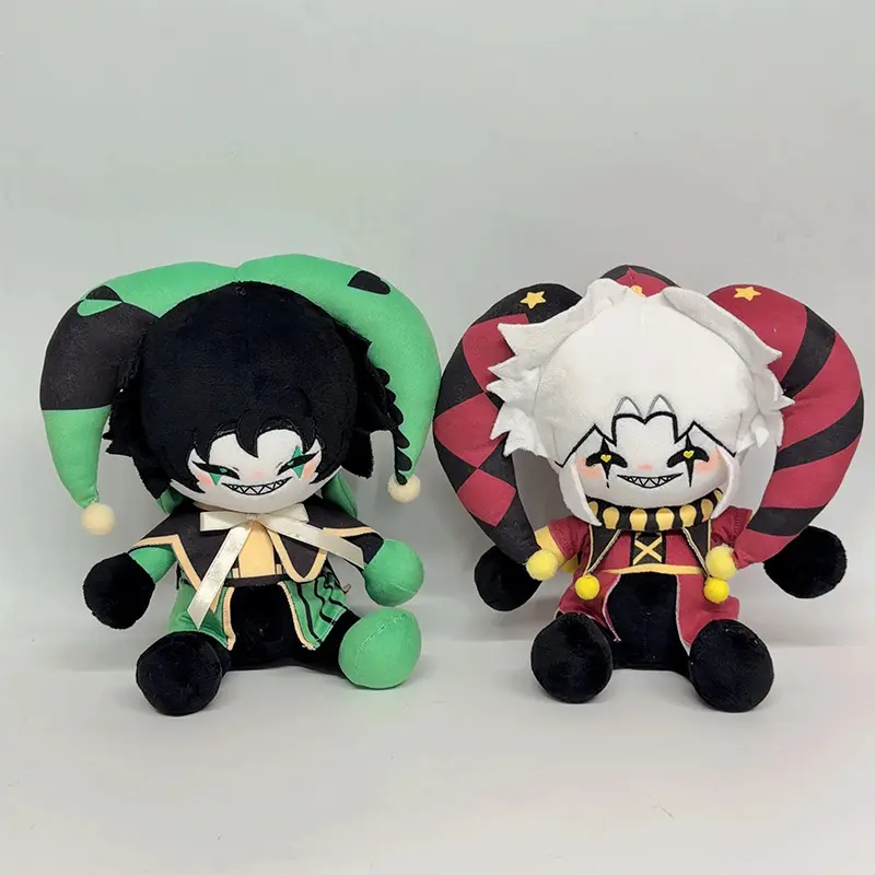 New Unisex Jester Theme Freak Circus Pierrot Harlequin Plush Doll, Weird Stuffed Toy Gift for Toys & Hobbies Enthusiasts