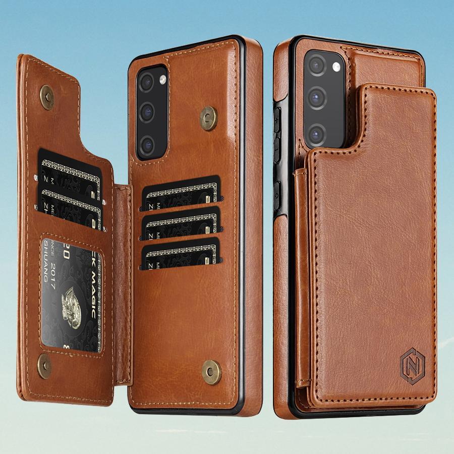 Wallet RFID Blocking Layer Protect Anti-Theft Magnetic Leather Case For Samsung Galaxy A15 A16 A17 A26 A35 A36 A53 A54 A55 A56